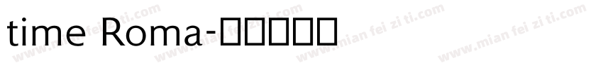 time Roma字体转换